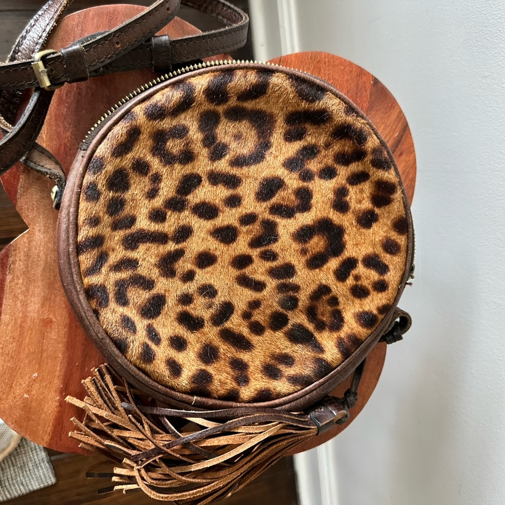 Patricia Nash Leopard Print Crossbody Bag